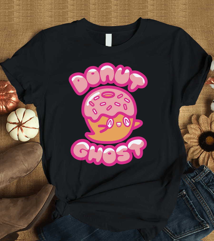 Donut Ghost Sweet Sprinkles Fun Character T-Shirt