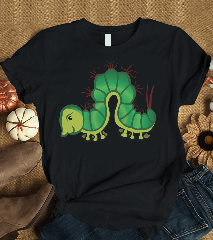 Caterpillar Mood Swing Playfully Surprised Expression T-Shirt