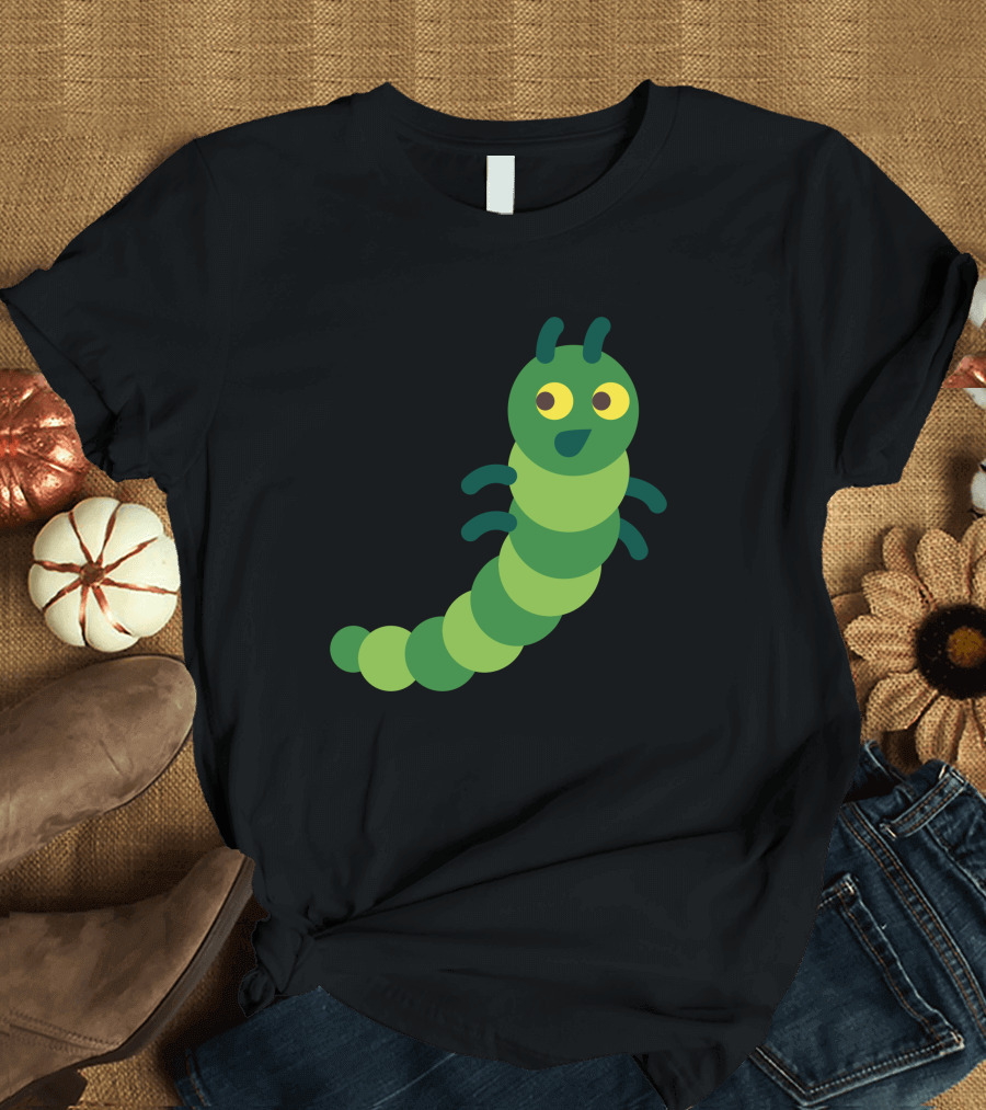 Happy Green Caterpillar T-Shirt