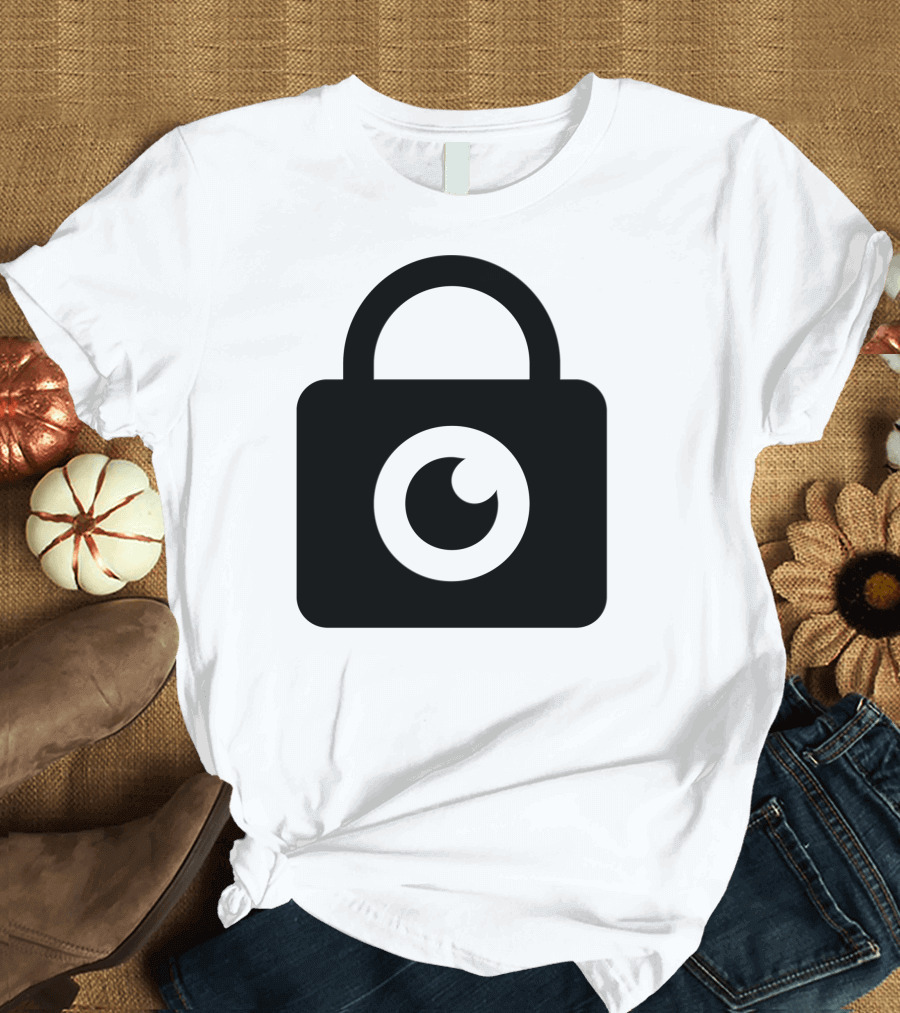Padlock Eye Surveillance Symbol Lock Fusion T-Shirt