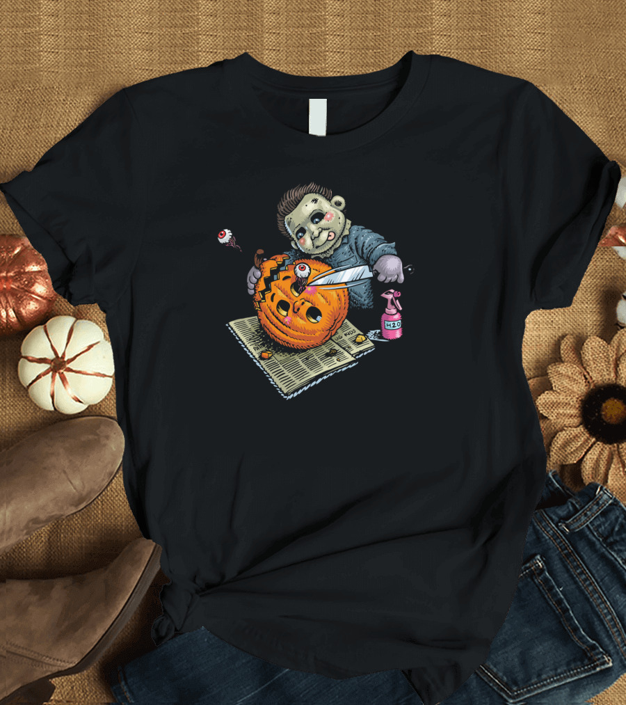 14B Carvin H20 Halloween Pumpkin with Monster Carver T-Shirt