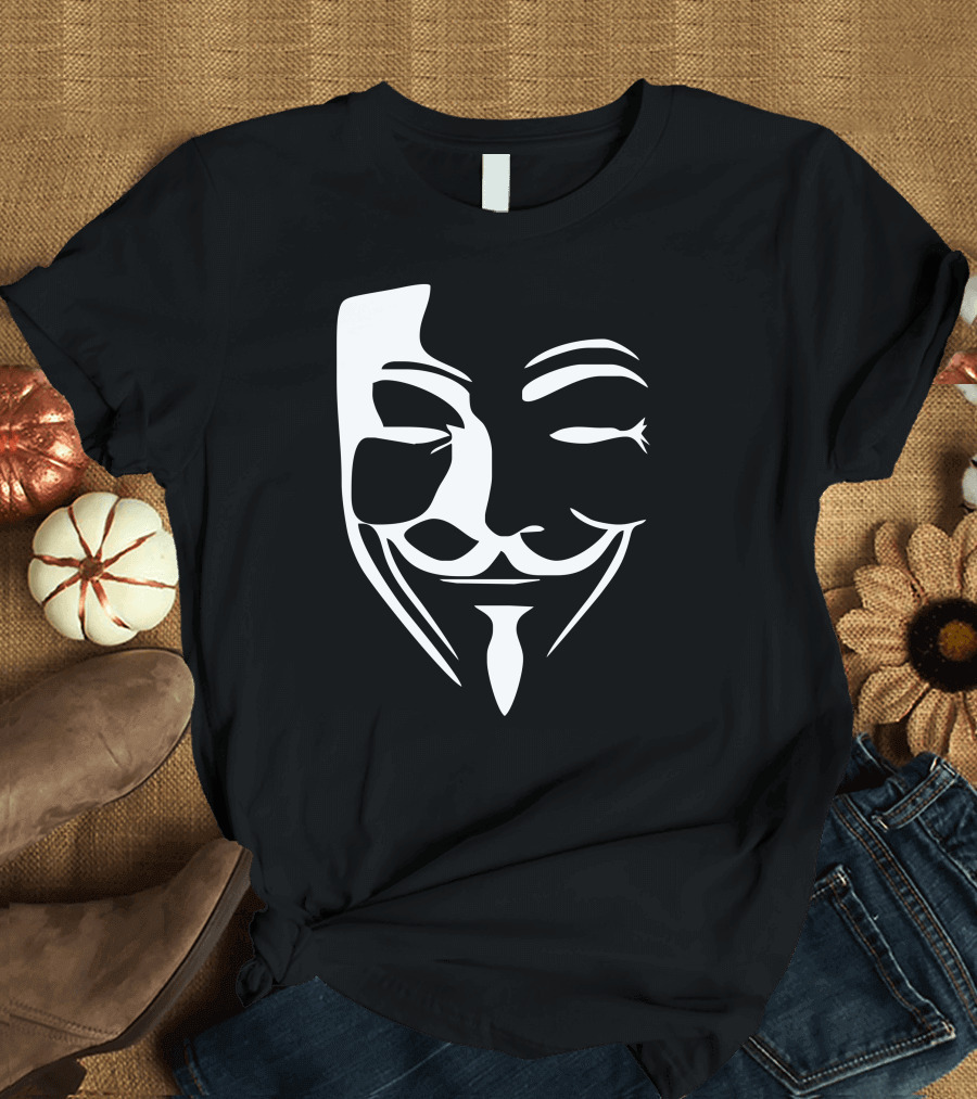 Anonymous Hacker Guy Fawkes Mask Che New T-Shirt