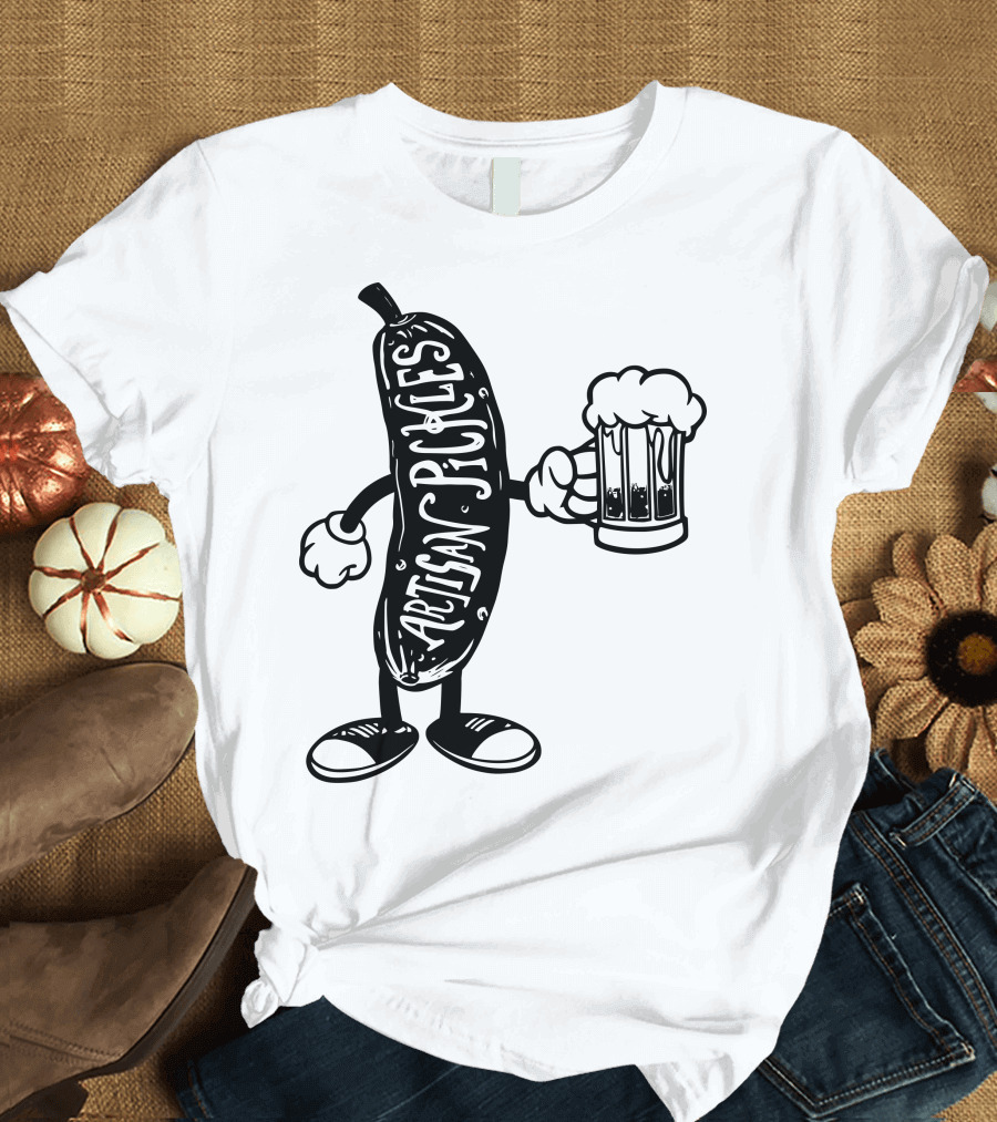 Artisan Pickles Beer Mug Character T-Shirt