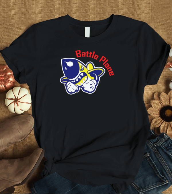 T-Shirt: Battle Plane Punchy Shark Jet T-Shirt Battle Plane Punchy Shark Jet T-Shirt