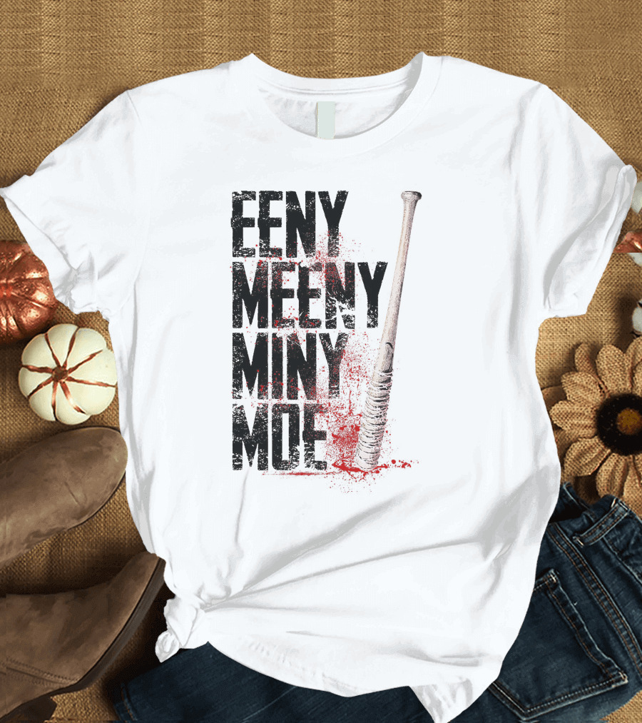 Eeny Meeny Miny Moe Lucille Bat Splatter T-Shirt