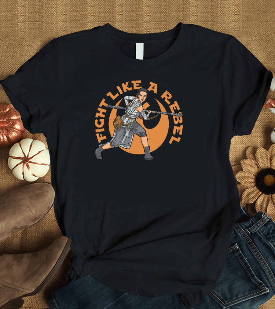 Fight Like A Rebel Star Wars Resistance Warrior Icon Rebel Alliance T-Shirt
