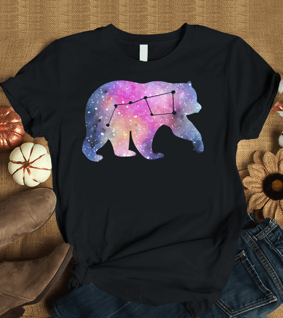 Little Dipper Galaxy Bear T-Shirt