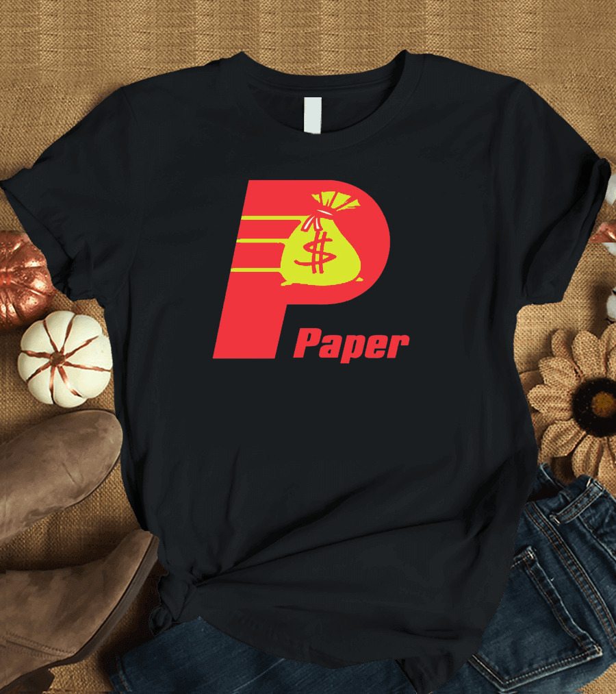 P Paper Dollar Bag Icon T-Shirt