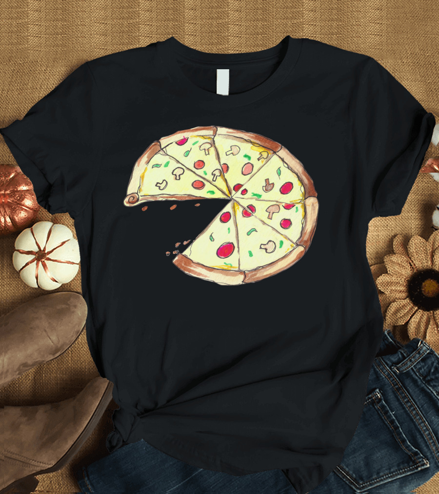 Pizza Slice with Mushrooms and Pepperoni T-Shirt