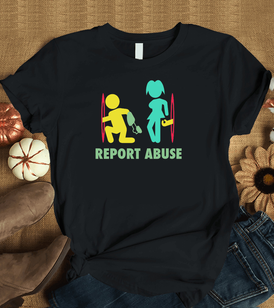 Report Abuse Portal Inspired Symbolic T-Shirt