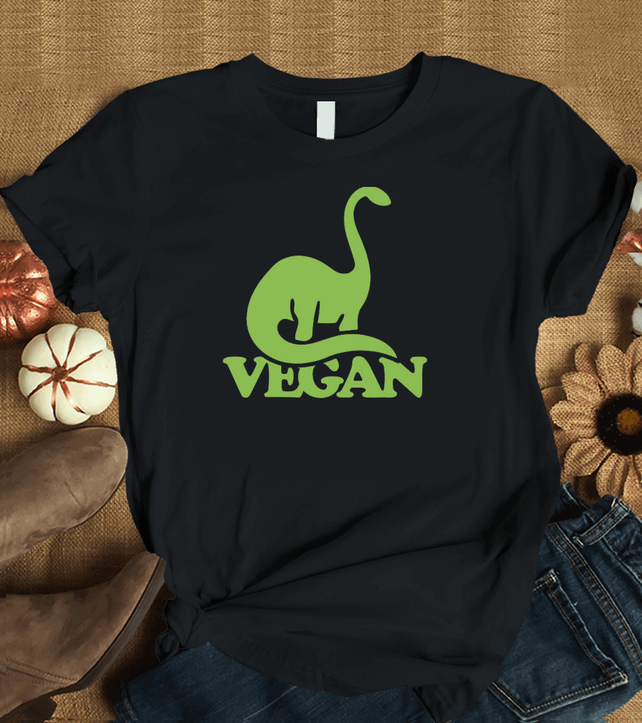 Vegan Dinosaur Best Trending Iconic Green Brontosaurus T-Shirt