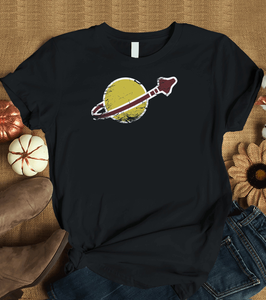 Vintage Space Galactic Rocket Emblem T-Shirt
