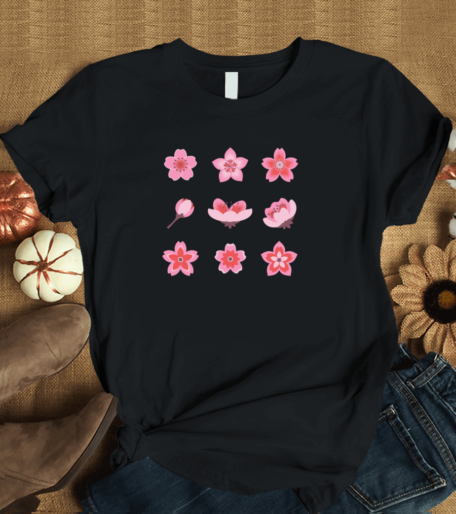 Cherry Blossom Flower Collection T-Shirt