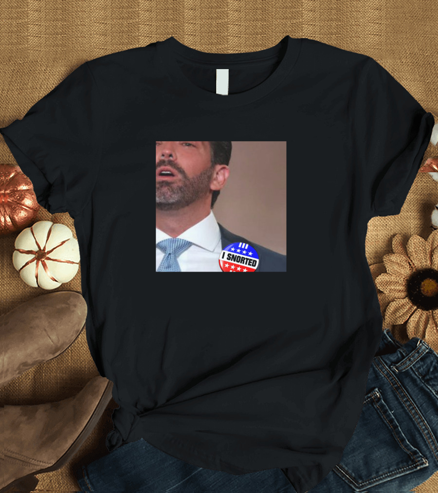 I Snorted Parody Election Button with Political T-Shirt