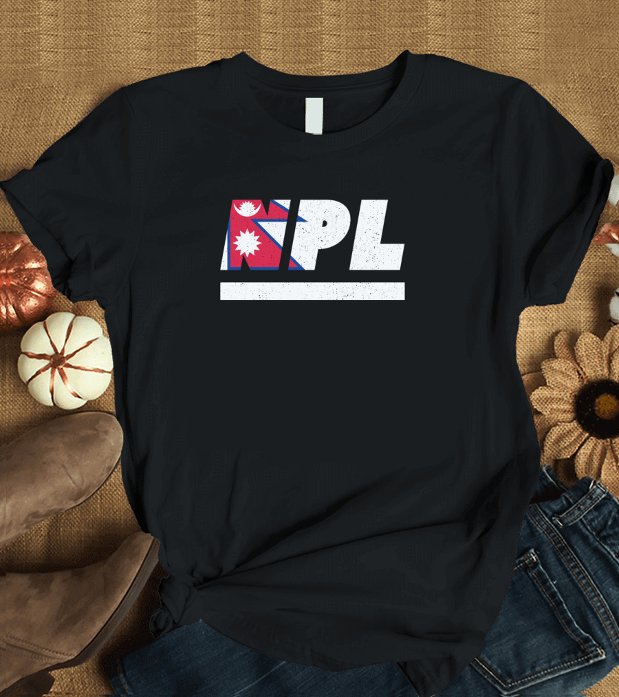 NPL Nepal Himalaya Flag Icon Iso Code 3166 T-Shirt