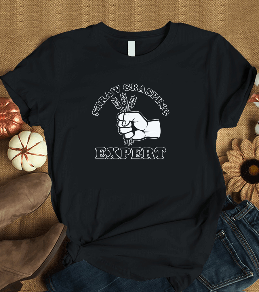 Straw Grasping Expert Fist with Wheat T-Shirt