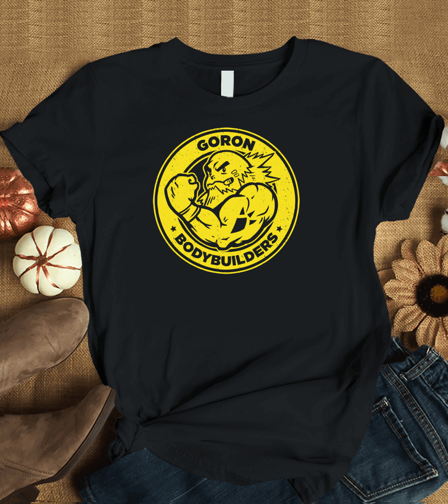 Goron Bodybuilders Strongman Circle Emblem T-Shirt