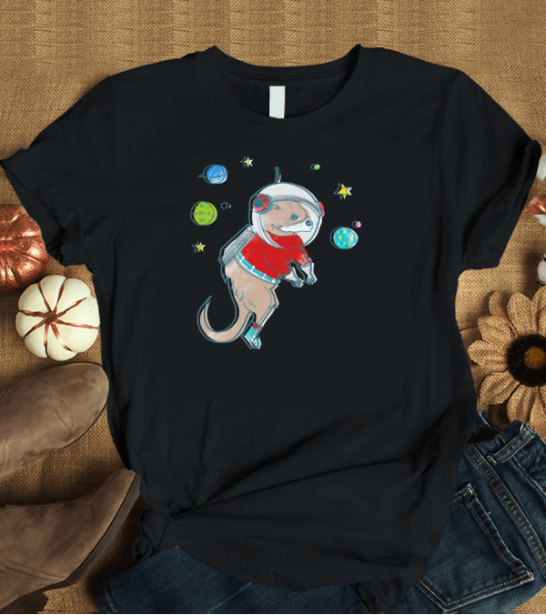 T-Shirt: In Otter Space Only Otters Can Hear You Scream Astronaut Otter Floating Among Planets T-Shirt In Otter Space Only Otters Can Hear You Scream Astronaut Otter Floating Among Planets T-Shirt