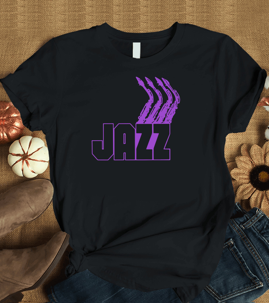 Jazz Saxophone Purple Iconic T-Shirt