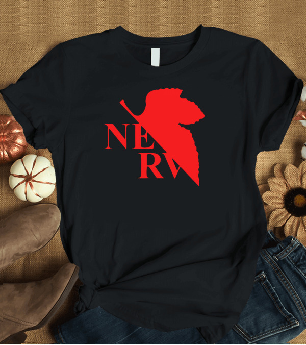 T-Shirt: Nerv Neon Genesis Evangelion Red Logo Iconic T-Shirt Nerv Neon Genesis Evangelion Red Logo Iconic T-Shirt