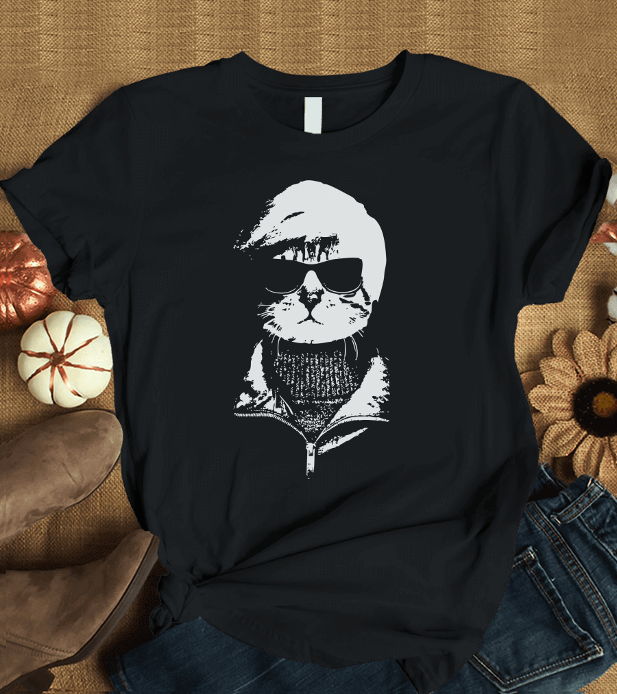 Pop Cat Cool Sunglasses T-Shirt
