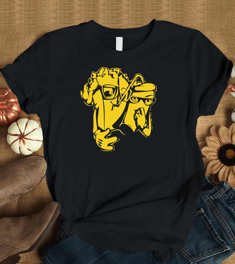 Popcorn Snack Pals Cartoon Movie Combo T-Shirt
