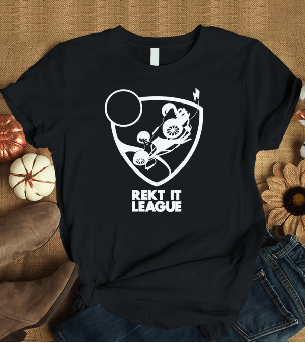 T-Shirt: Rekt It League Car Soccer Emblem T-Shirt Rekt It League Car Soccer Emblem T-Shirt