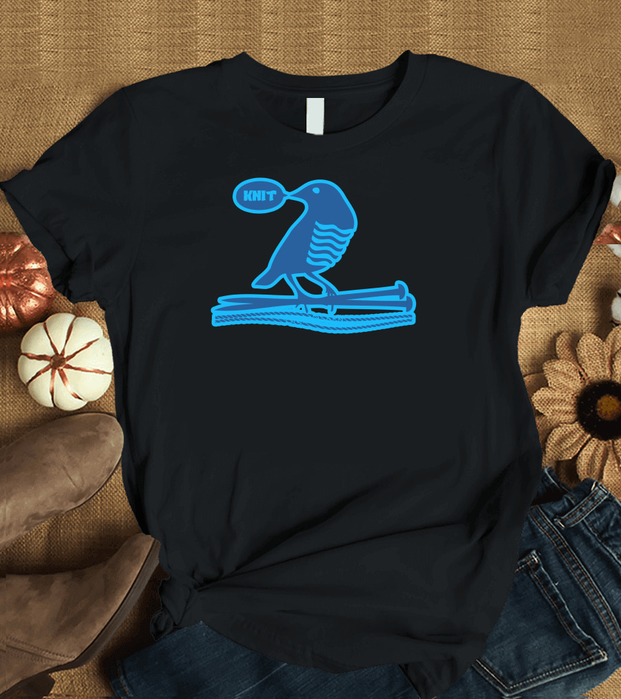 Knit Talking Bird Needle T-Shirt