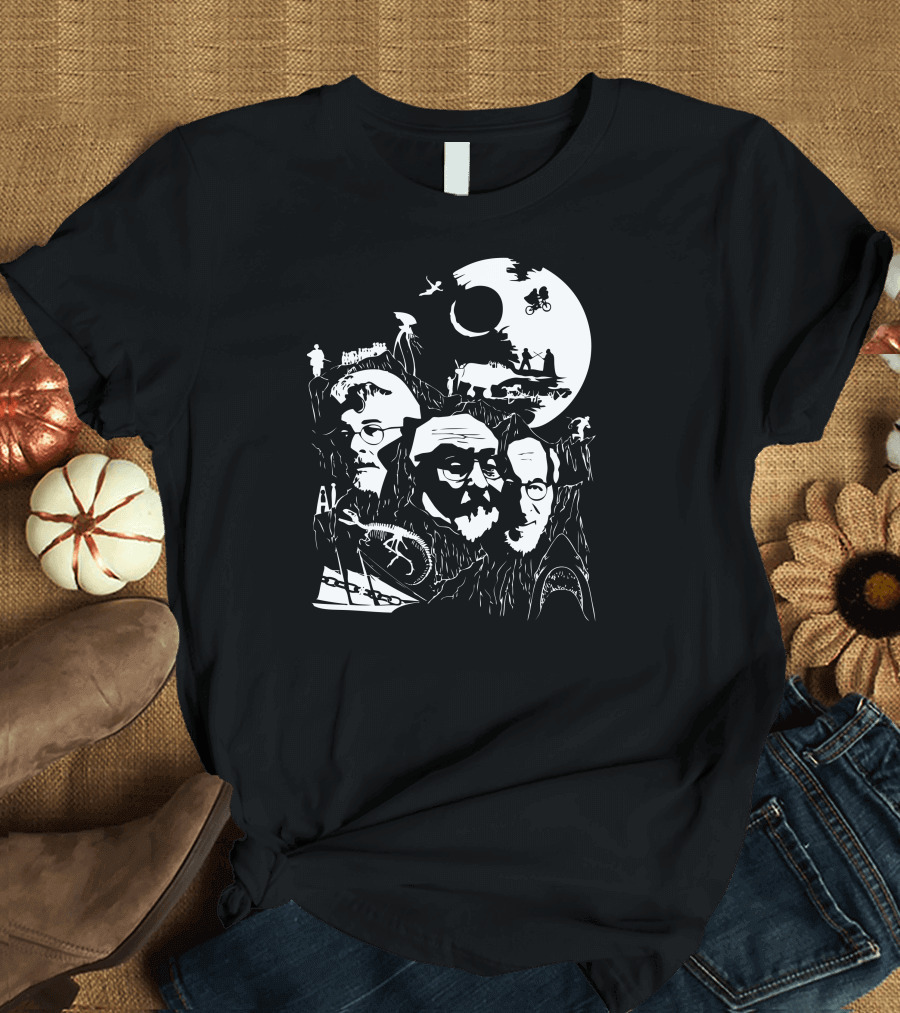 The 3 Beards E.T. and Jurassic Park Moon Adventures T-Shirt