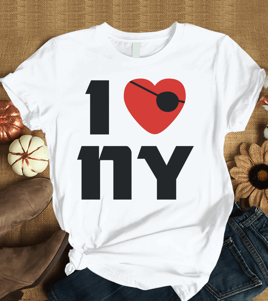 1 Heart Eyepatch NY T-Shirt