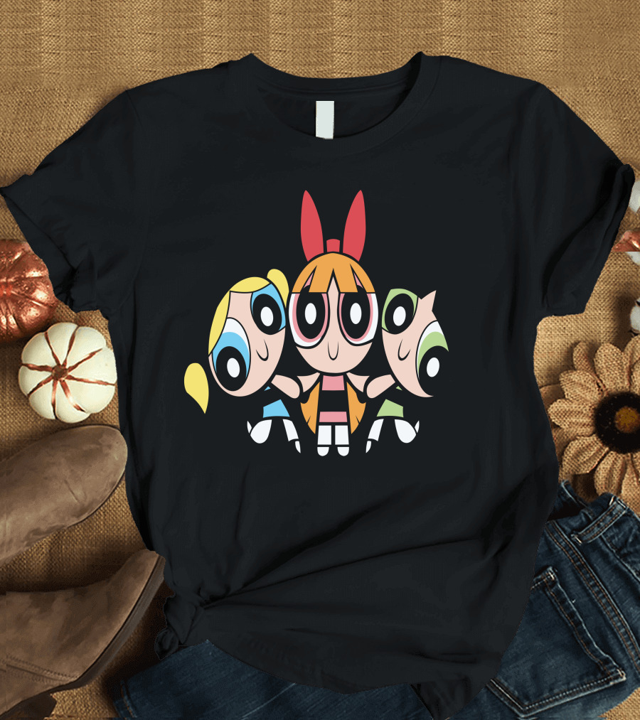 Powerpuff Girls Trio Bubbles Blossom Buttercup T-Shirt