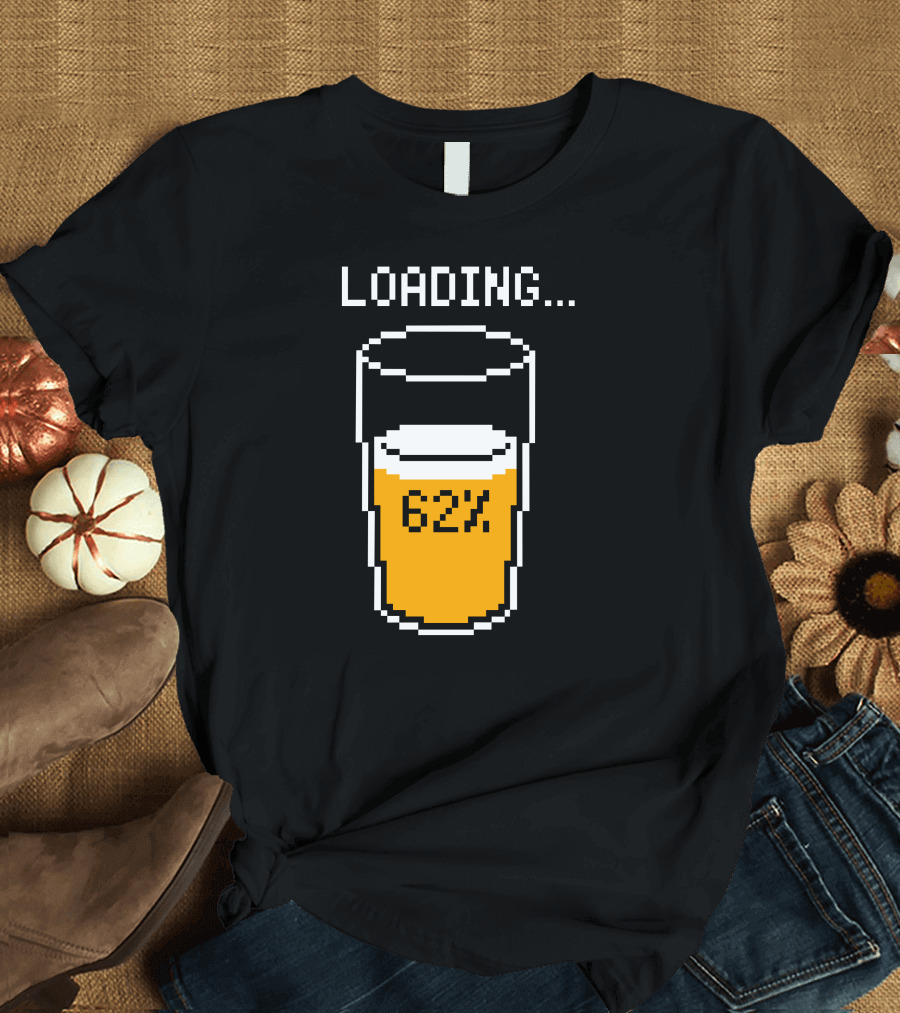 Loading 62% 8 Bit Beer Pixel Art Mouse Pad T-Shirt