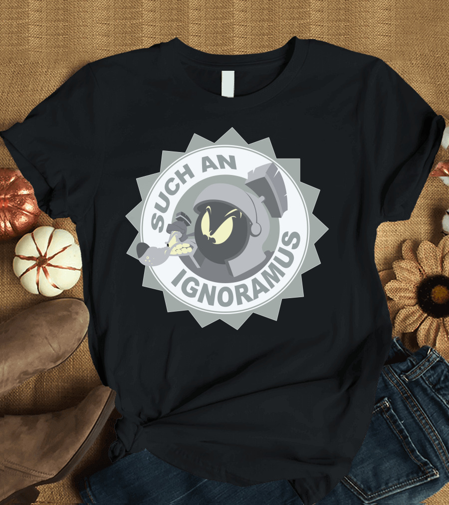 Marvin The Martian Such An Ignoramus Circular Emblem T-Shirt