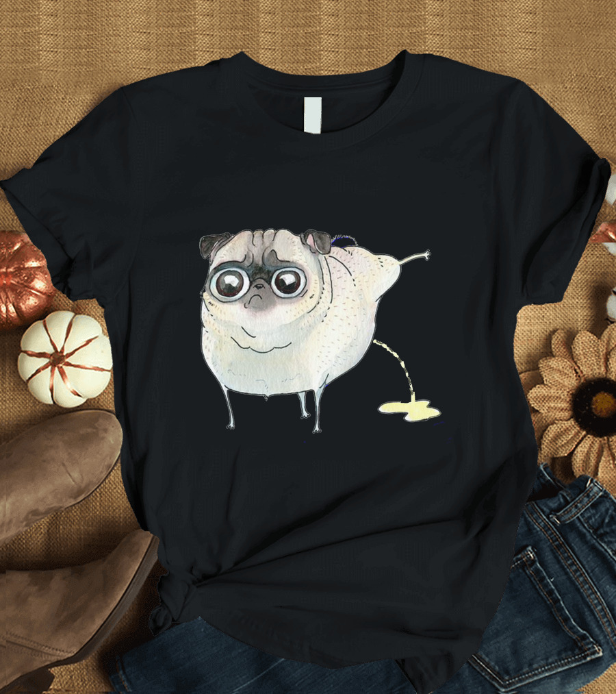 Pug Pie Peeing T-Shirt