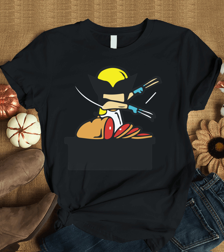 Wolverine Sushi Chef Superhero Mashup T-Shirt