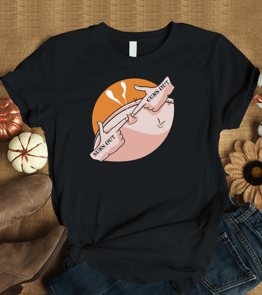 Suns Out Guns Out Belly Pinch Fun T-Shirt