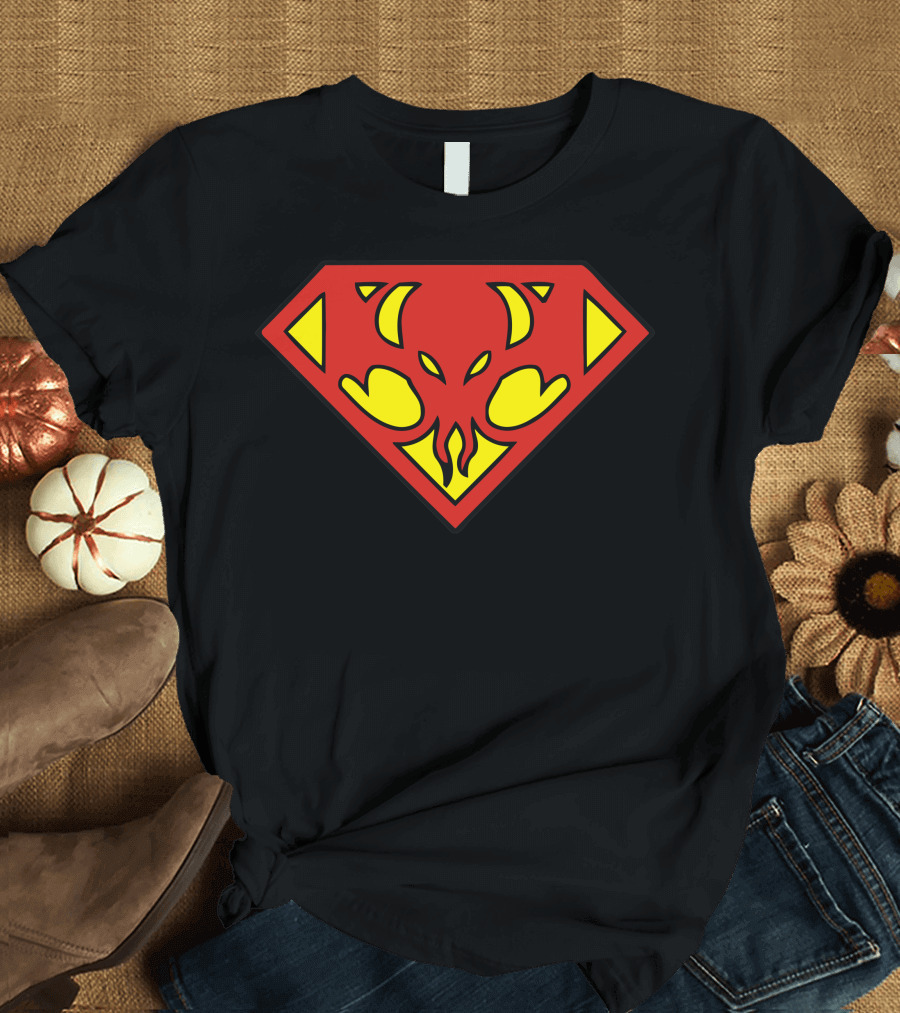 Super Lovecraft Superman Style Cthulhu T-Shirt