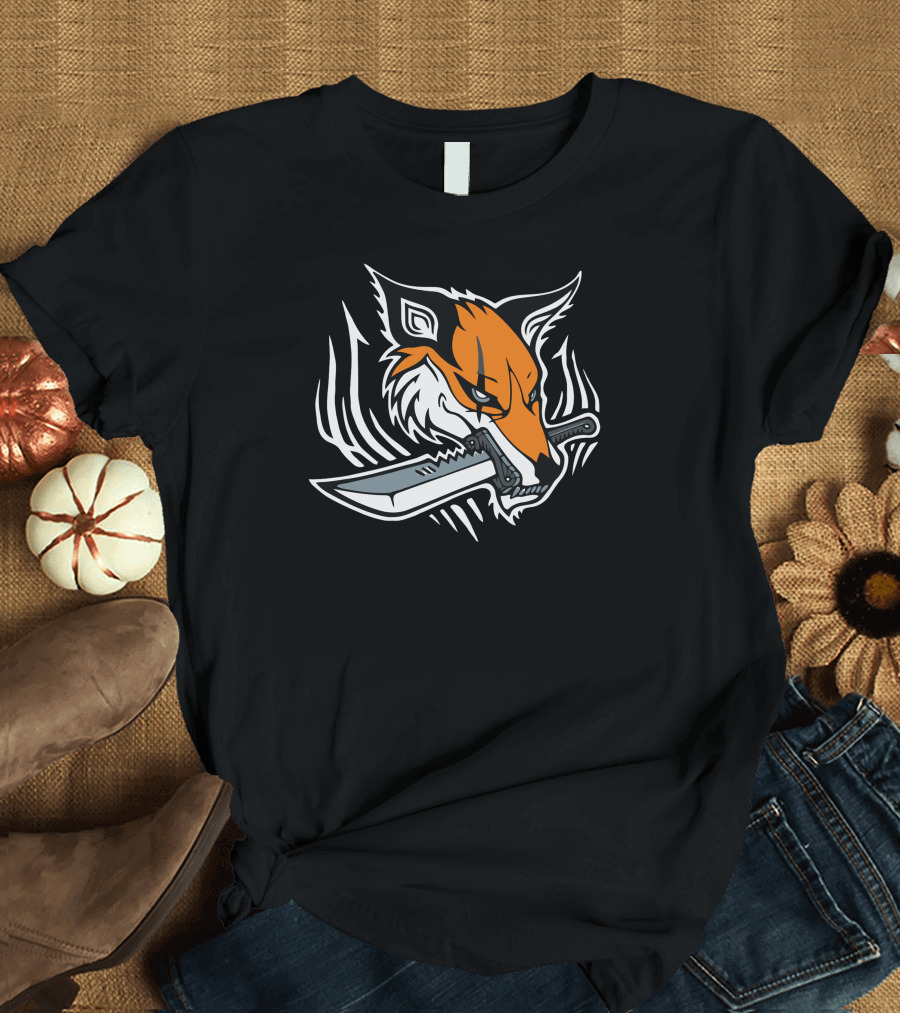 Sword Fox Samurai Blade T-Shirt