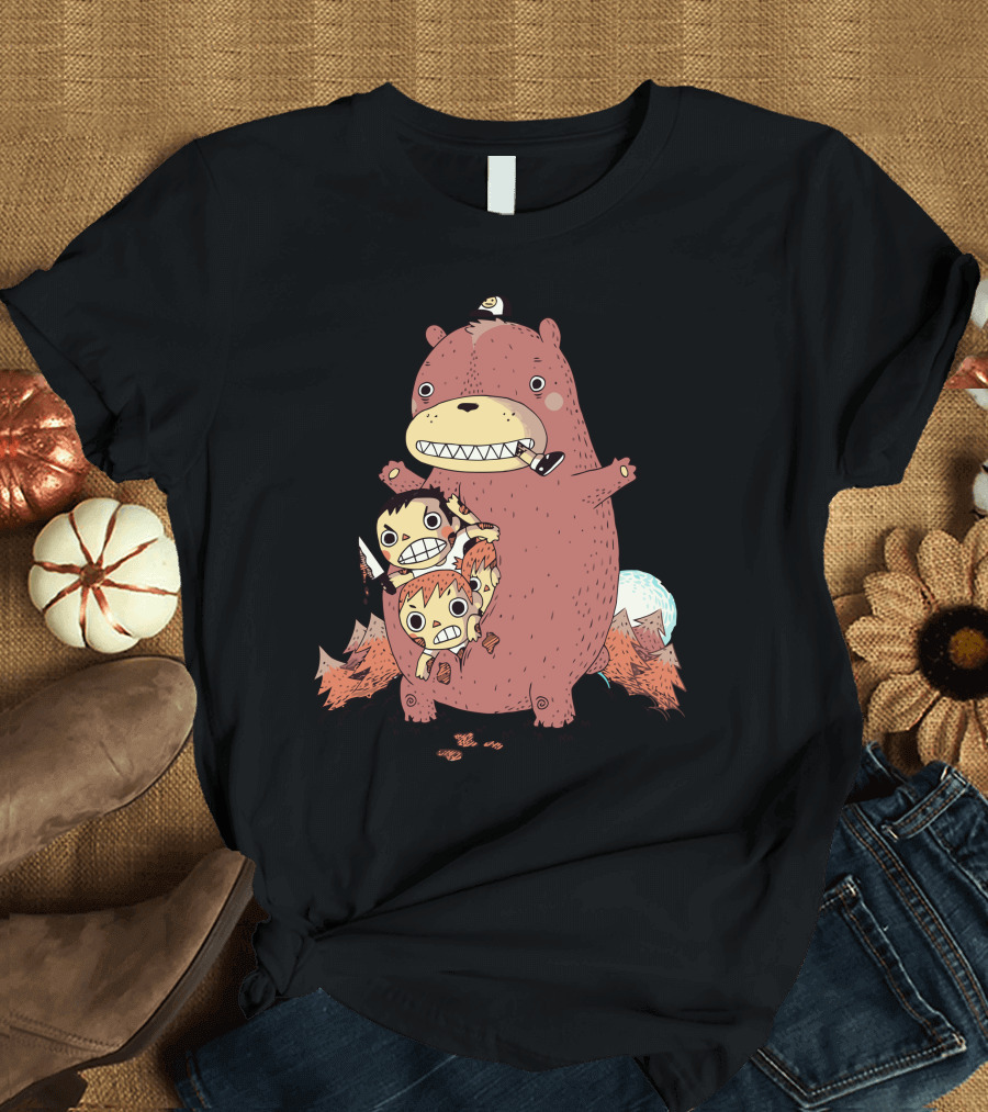 The Bear Who Eat Children Adventure Forest Scene T-Shirt