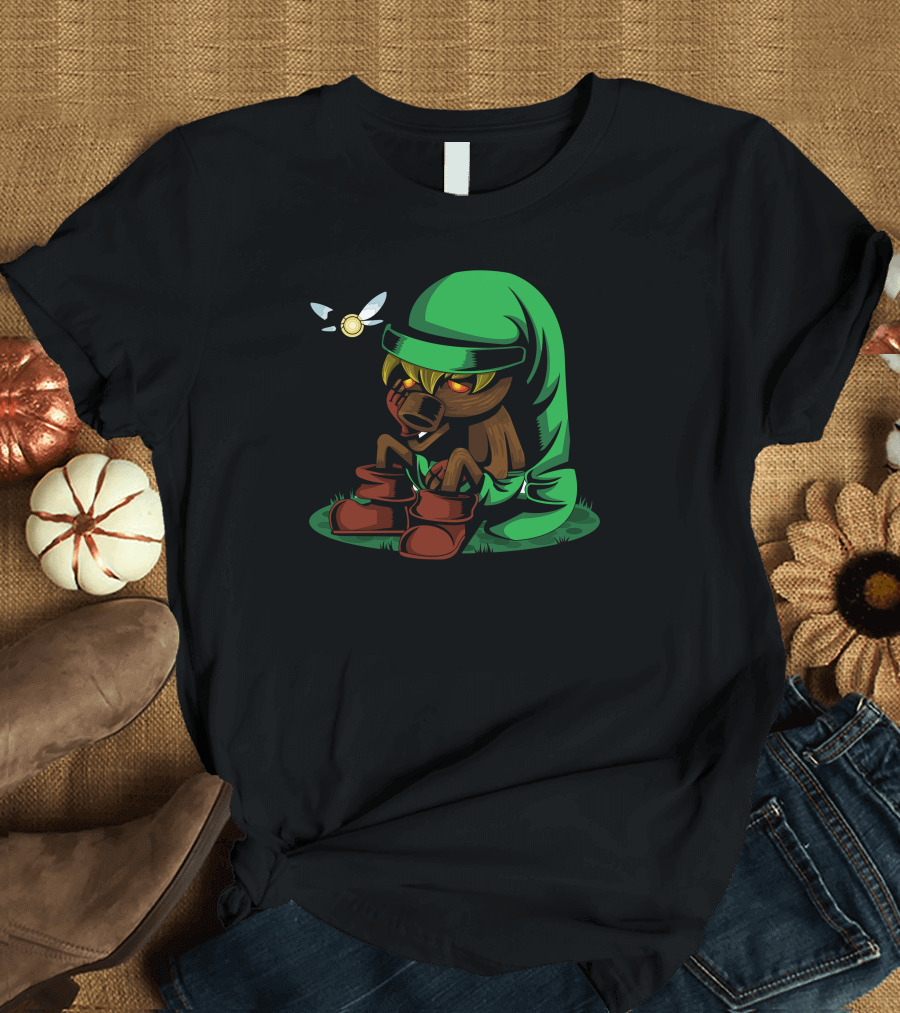 Majora's Mask Deku Link and Navi Curse T-Shirt