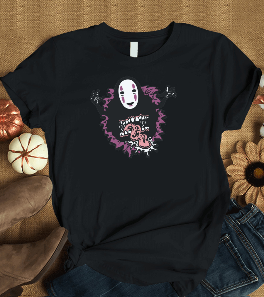 The No Face Spirit Spirited Away Monster Face T-Shirt