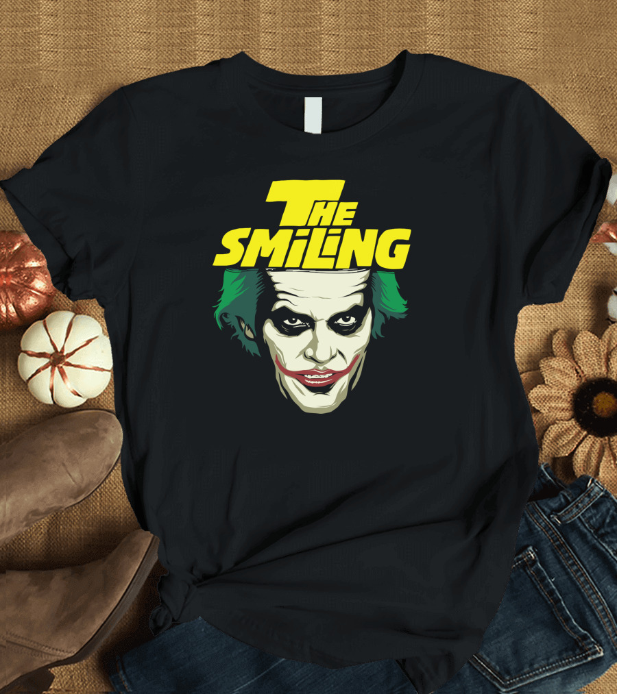 The Smiling Face with Green Hair and Dark Eyes T-Shirt