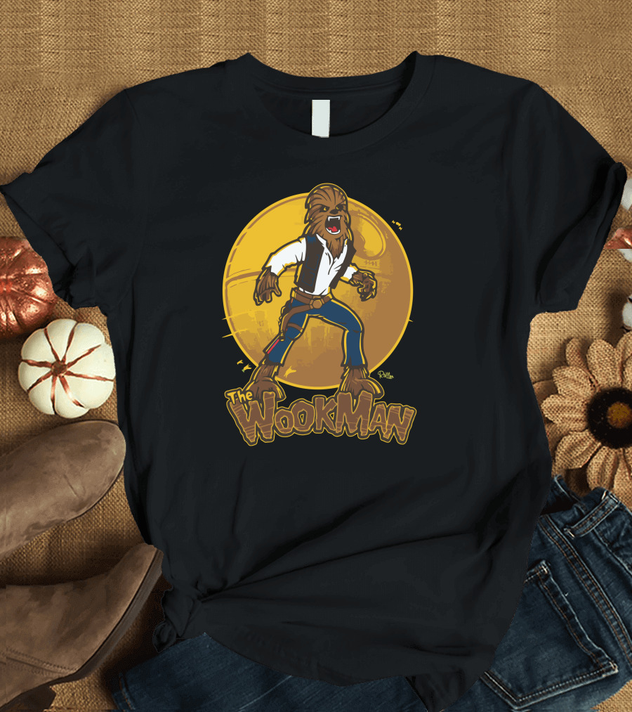 The Wookman Retro Style Character in Space Adventure T-Shirt