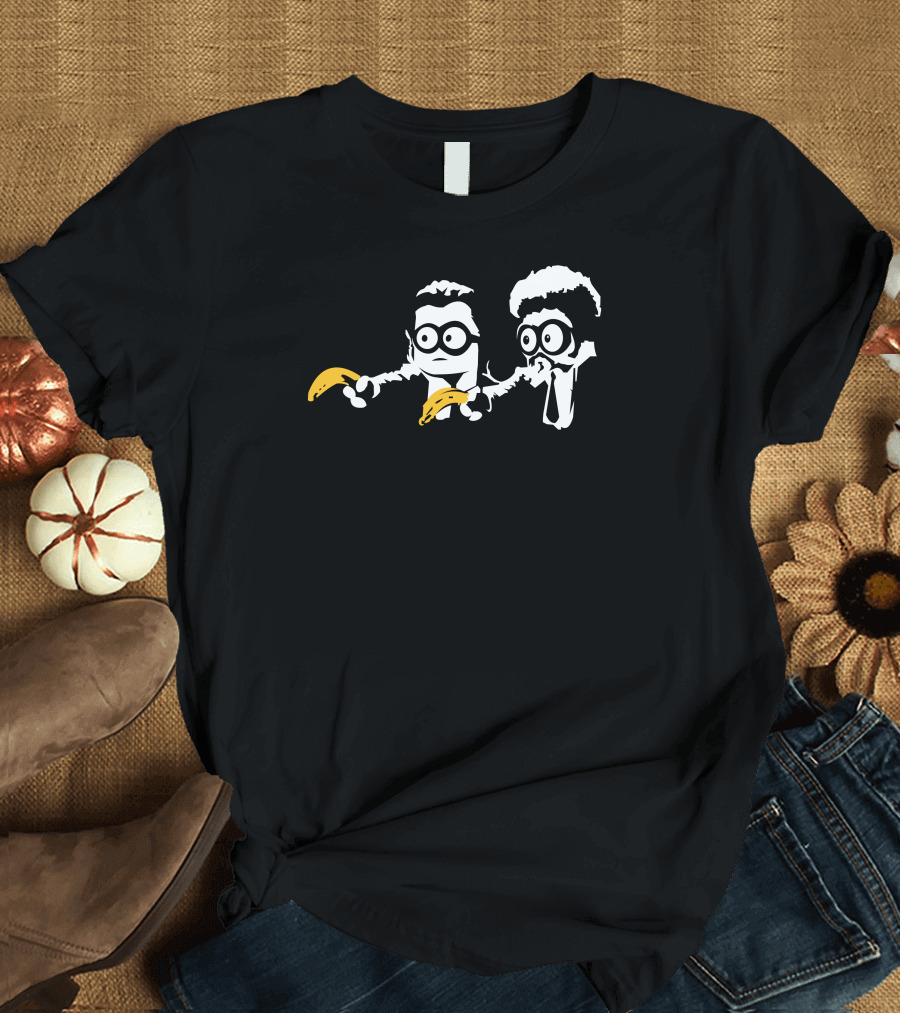Minion Pulpe Fiction Parody with Bananas T-Shirt