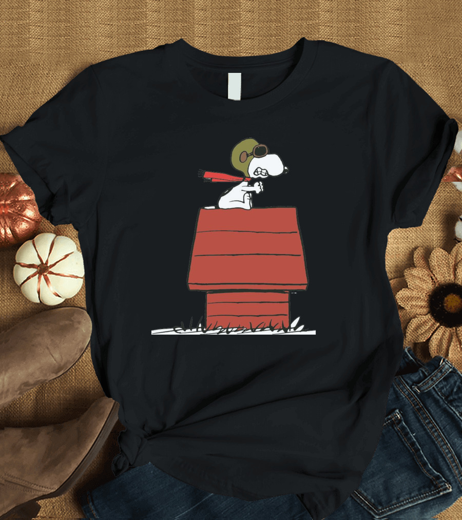 Snoopy Flying Ace Doghouse Adventure T-Shirt
