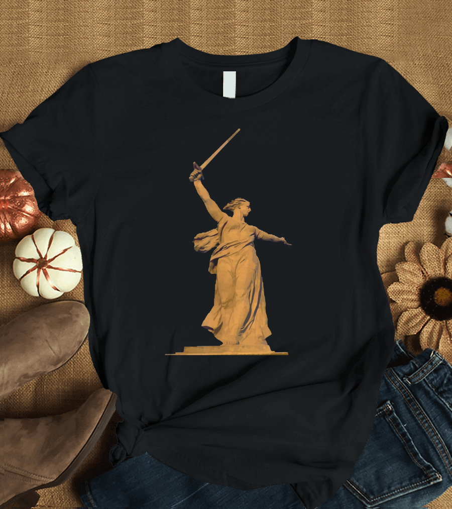 The Motherland Calls Monument Battle of Stalingrad Sword in Hand T-Shirt