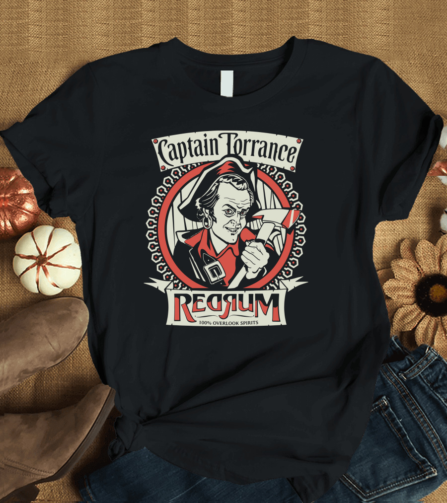Captain Torrance Red Rum 100% Overlook Spirits T-Shirt
