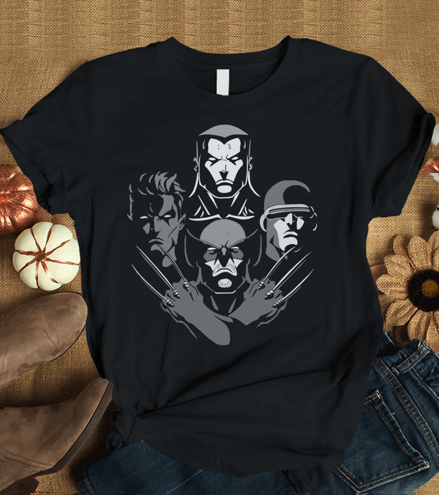 Dark Mutant Rhapsody Superhero Quartet T-Shirt