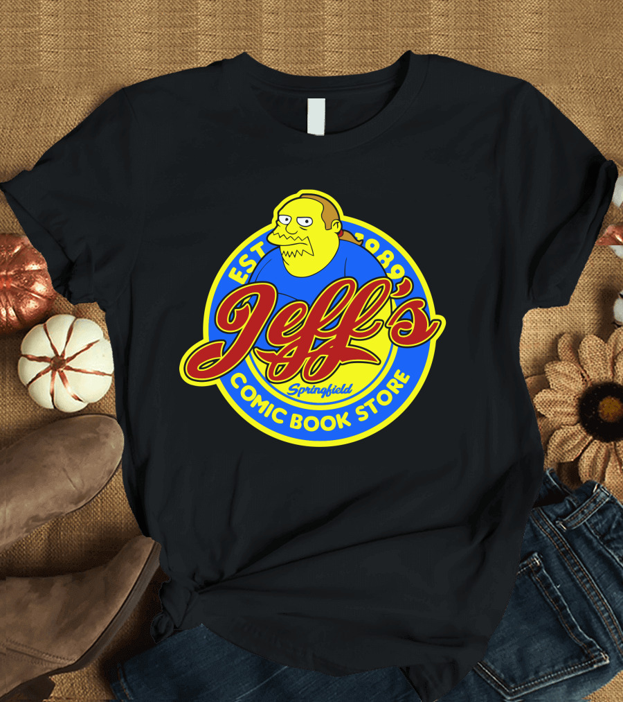 Jeff's Springfield Comic Book Store Est 1989 T-Shirt