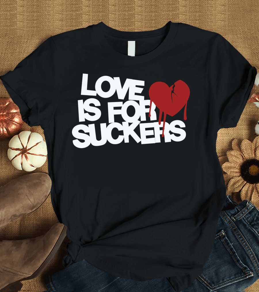Love Is For Suckers Broken Heart Iconic T-Shirt